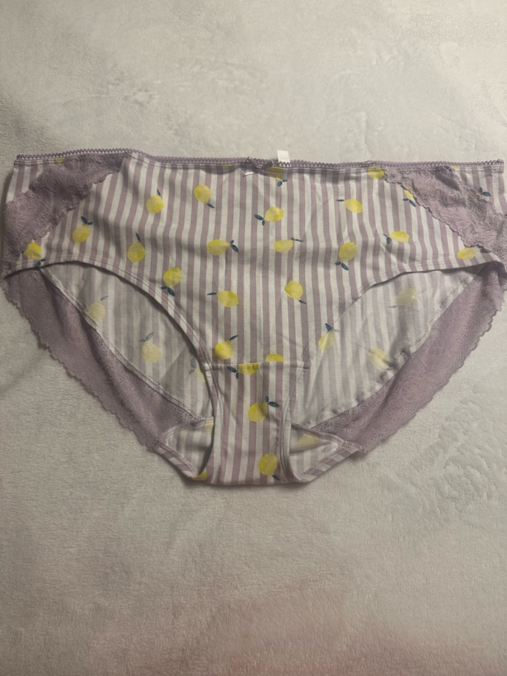 Cacique Cotton Hipster Panties With Lace Trim 2Pair Sz 26/28 NWOT